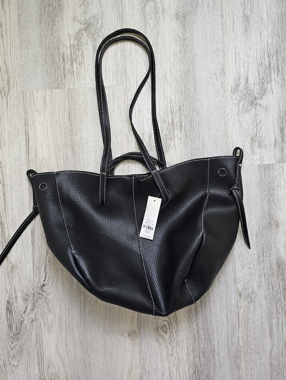 New Francescas Pebbled Leather Over Sized Tote Bag